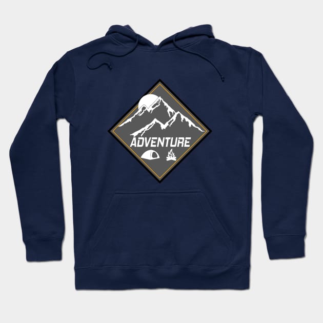 ADVENTURE Go Camping - The Wild Awaits Hoodie by ChrisWilson